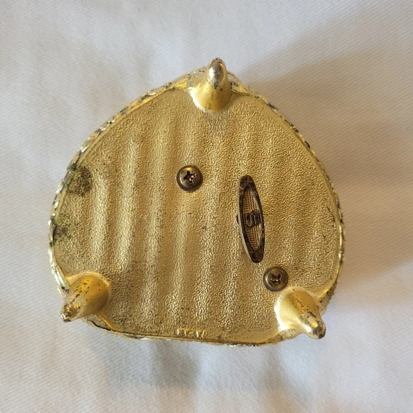 Vintage Sankyo Japan Heart-Shaped Trinket Music Box with Roses - Picture 3 of 8